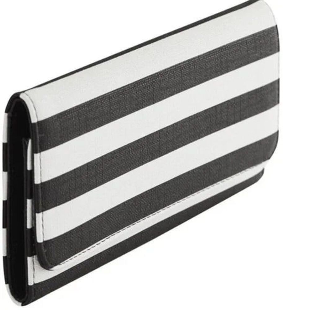 Kut from the Kloth Womens Wallet Black OS Slim Striped